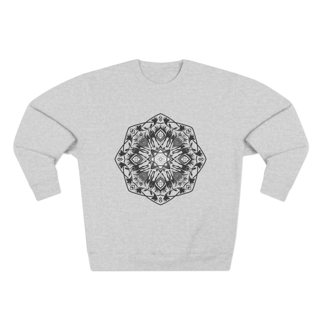 Moose Mandala Crewneck Sweatshirt