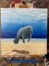 Load image into Gallery viewer, Marvin the Manatee 24&quot; x 24&quot; sold