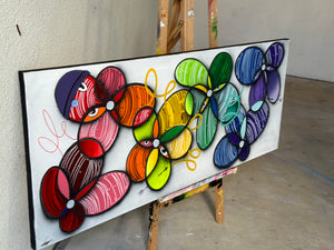Prismatic Floral  62” x  25”