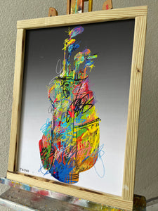 "Vibrant golf bag" 18" x 24" SOLD