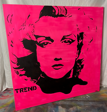 Load image into Gallery viewer, Marilyn (fluorescent pink) 36&quot; x 36&quot;