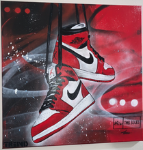 Load image into Gallery viewer, Jordan 1 Commission 24&quot; x 24&quot;  -SOLD-