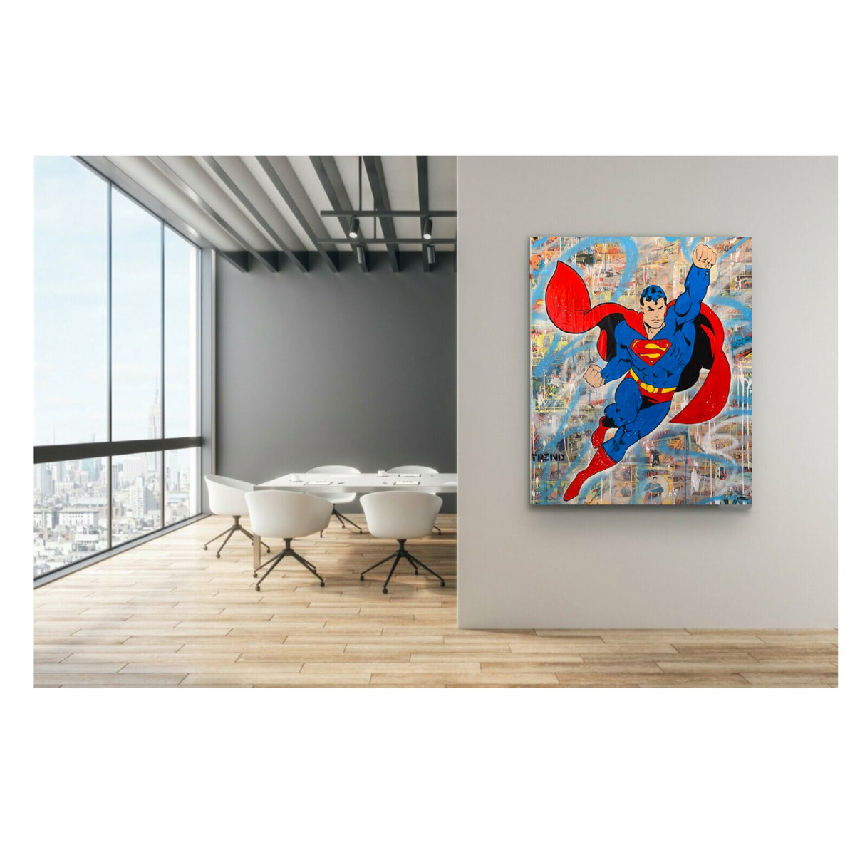 Superman Limited Edition Canvas Print James Trend Designs