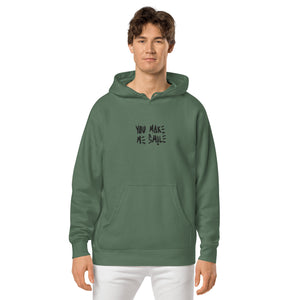 You make me smile unisex hoodie