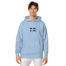 Load image into Gallery viewer, You make me smile unisex hoodie
