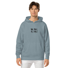 Load image into Gallery viewer, You make me smile unisex hoodie