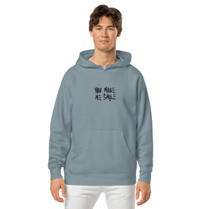 You make me smile unisex hoodie